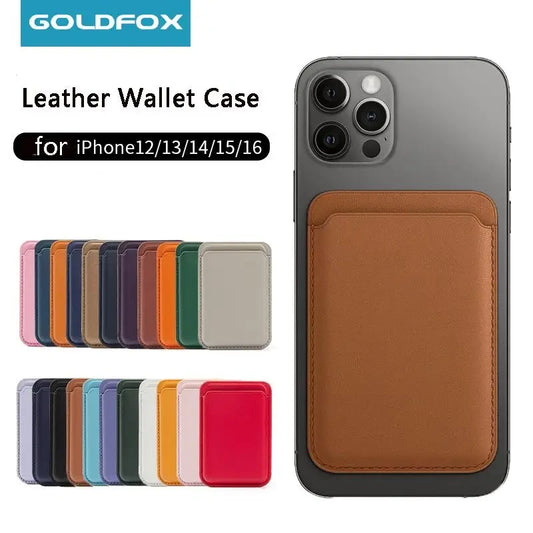 MagSafe Leather iPhone Wallet Case
